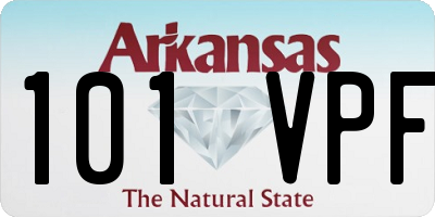 AR license plate 101VPF