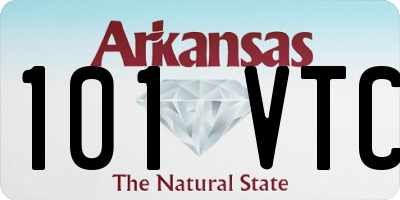 AR license plate 101VTC