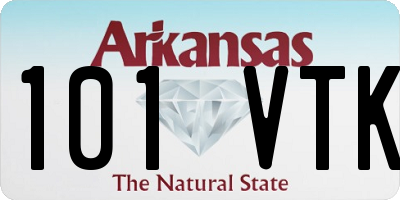 AR license plate 101VTK
