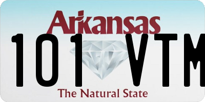 AR license plate 101VTM