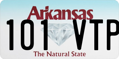 AR license plate 101VTP