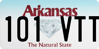 AR license plate 101VTT
