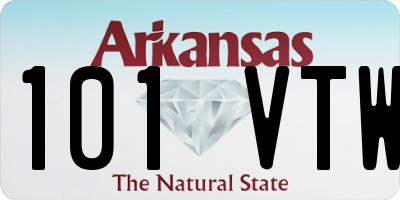 AR license plate 101VTW