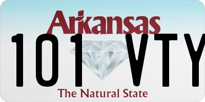 AR license plate 101VTY