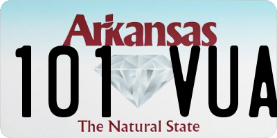 AR license plate 101VUA