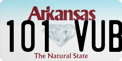 AR license plate 101VUB