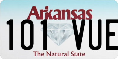 AR license plate 101VUE