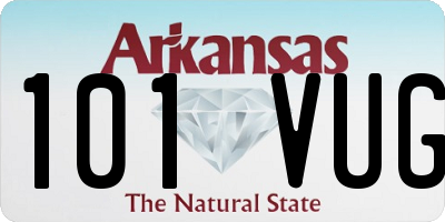 AR license plate 101VUG