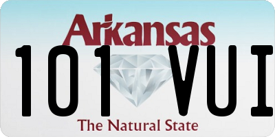 AR license plate 101VUI