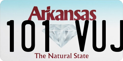 AR license plate 101VUJ