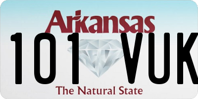 AR license plate 101VUK