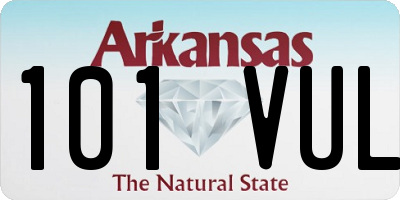 AR license plate 101VUL