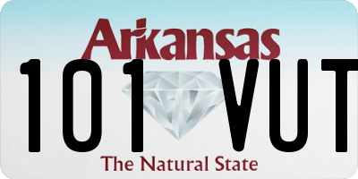 AR license plate 101VUT