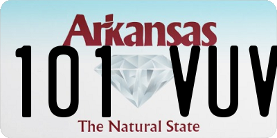 AR license plate 101VUV