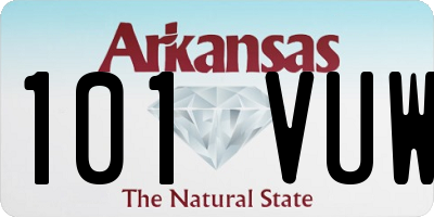 AR license plate 101VUW