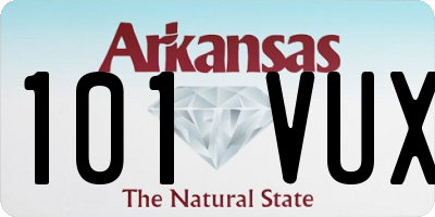 AR license plate 101VUX