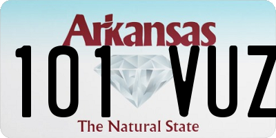 AR license plate 101VUZ