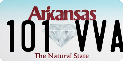 AR license plate 101VVA