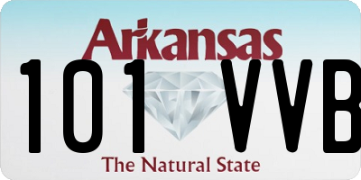AR license plate 101VVB