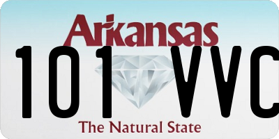 AR license plate 101VVC