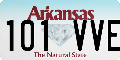 AR license plate 101VVE