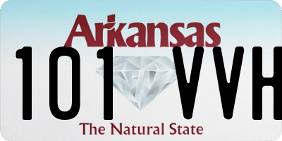 AR license plate 101VVH