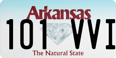 AR license plate 101VVI
