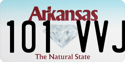 AR license plate 101VVJ