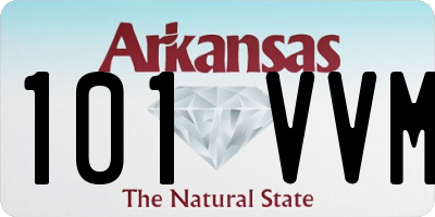 AR license plate 101VVM