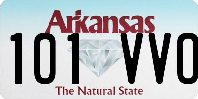 AR license plate 101VVO
