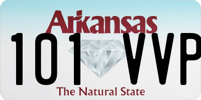 AR license plate 101VVP