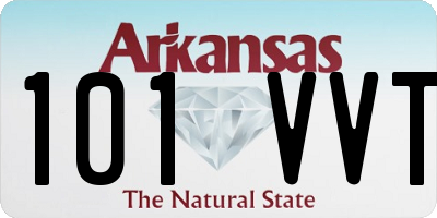 AR license plate 101VVT