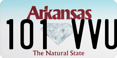 AR license plate 101VVU