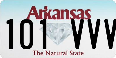 AR license plate 101VVV