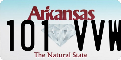 AR license plate 101VVW