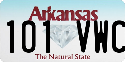 AR license plate 101VWC