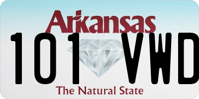 AR license plate 101VWD