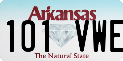 AR license plate 101VWE