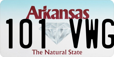 AR license plate 101VWG