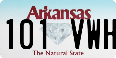 AR license plate 101VWH