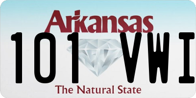AR license plate 101VWI