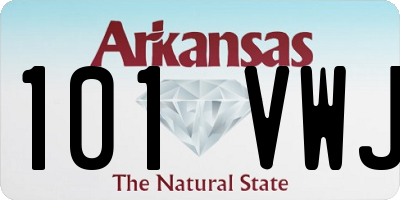 AR license plate 101VWJ