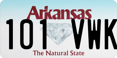AR license plate 101VWK