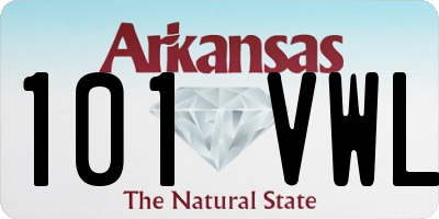 AR license plate 101VWL