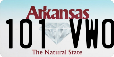 AR license plate 101VWO