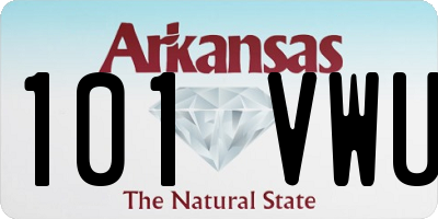 AR license plate 101VWU