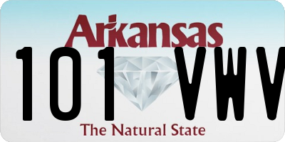 AR license plate 101VWV