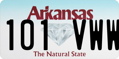 AR license plate 101VWW