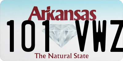 AR license plate 101VWZ