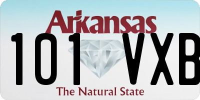 AR license plate 101VXB